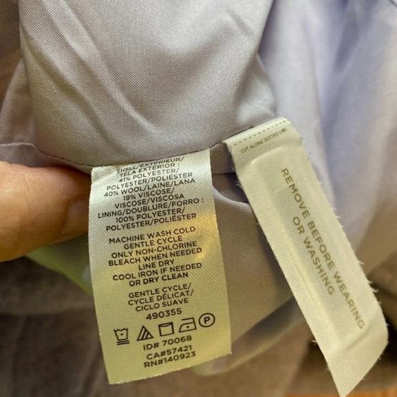 New Loft Plus Size Wool Coat - Picture 15 of 16